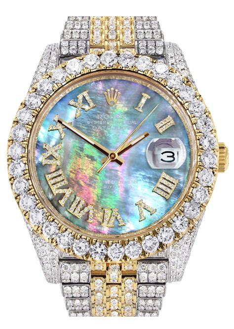 iced out diamond rolex|rolex datejust iced out 41mm.